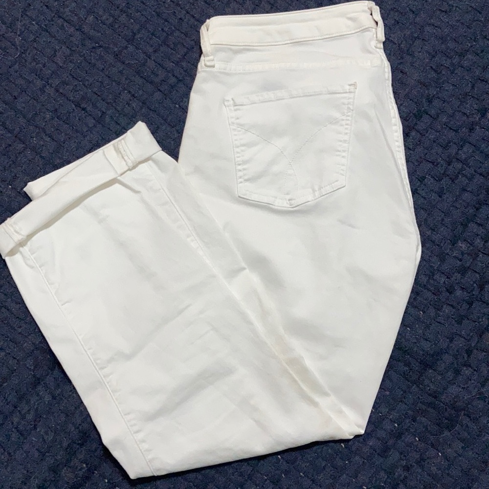 White CK jeans